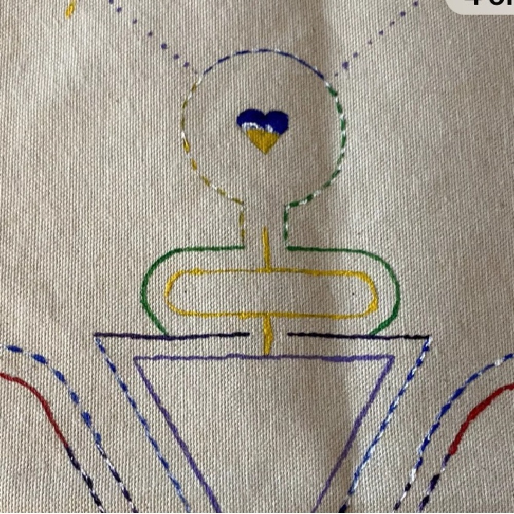 Textile Art 2002 Greg Coleman HeartStone Labyrinth.